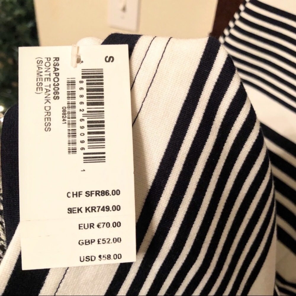 American Apparel Ponte Striped Tank Dress - Picture 5 of 5